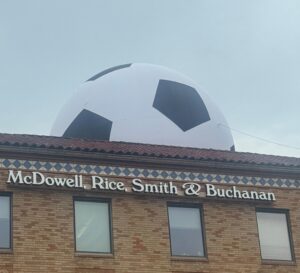 ball on roof